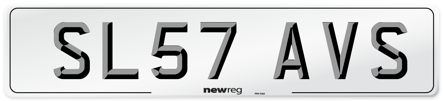 SL57 AVS Number Plate from New Reg